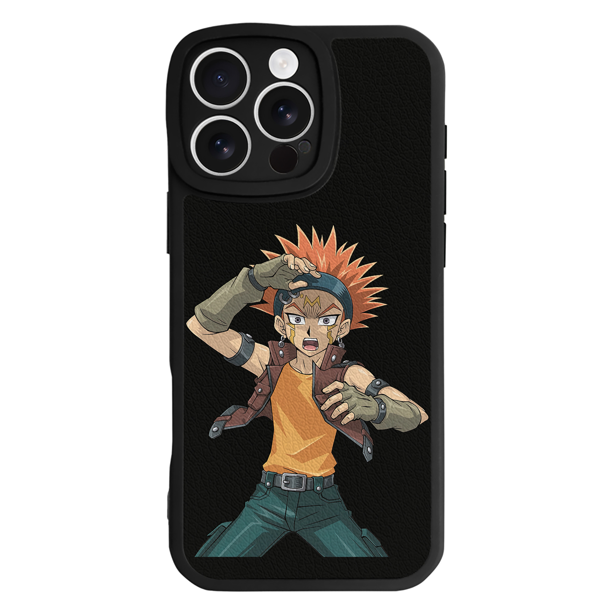（画像用） 遊☆戯☆王 Yu-Gi-Oh! 【iPhone 16シリーズ対応】シリコンスマホケース（レザー調） 材質：シリコン